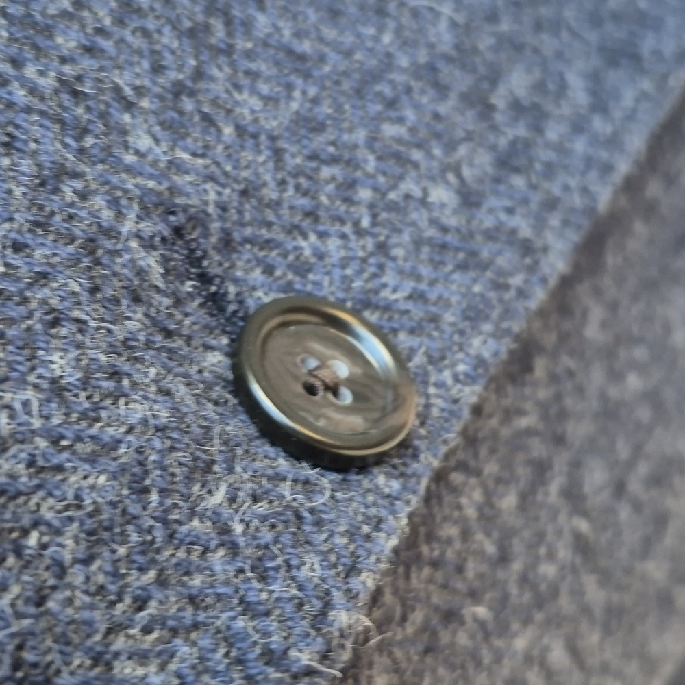 J CREW Ludlow Recent Dark‎ Grey Tweed Weave Blend Moon 44 R Slim Mens Sport Coat - Picture 4 of 10